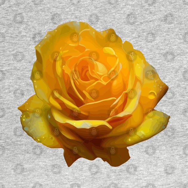 Stunningly Beautiful Yellow Rose Artistic Cut Out by taiche